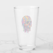 Levendige psychedelische schedel glas (Achterkant)