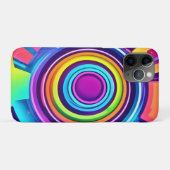 Levendige psychedelische vortexkunst Case-Mate iPhone case (Achterkant (horizontaal))