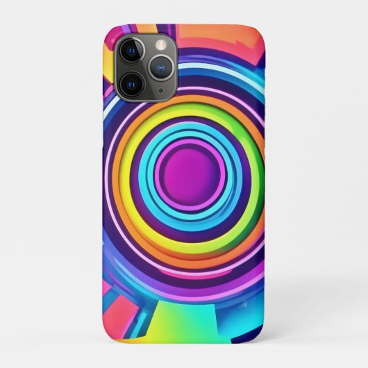Levendige psychedelische vortexkunst Case-Mate iPhone case (Achterkant)