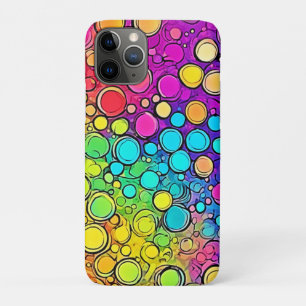 Levendige Rainbow Bubble Abstraction iPhone 11 Pro Hoesje