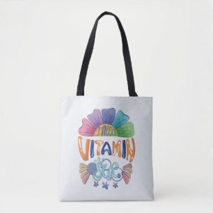 Levendige Rainbow Hand-Lettering: Ik heb vitamine Draagtas