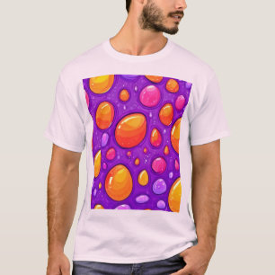 Levendige Raindrop Cartoon Art T-shirt