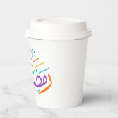 Levendige Ramadan Kareem Arabische kalligrafie Isl Papieren Bekers (Links)