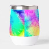 Levendige Regenboog Fluffy Vacht Textuur-75201 (Rechts)