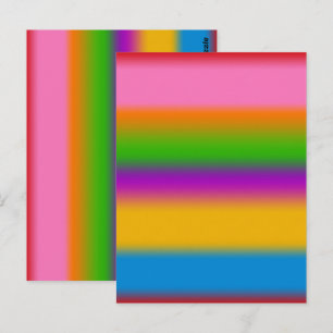 Levendige Regenboog Kleurverloop Strepen  Briefkaart