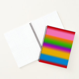 Levendige Regenboog Kleurverloop Strepen  Notitieboek