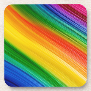 Levendige regenboog van kleuren bier onderzetter