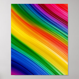 Levendige Regenboog van Kleuren Poster
