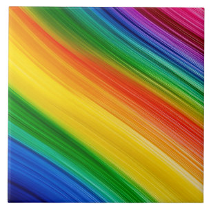 Levendige Regenboog van Kleuren Tegeltje