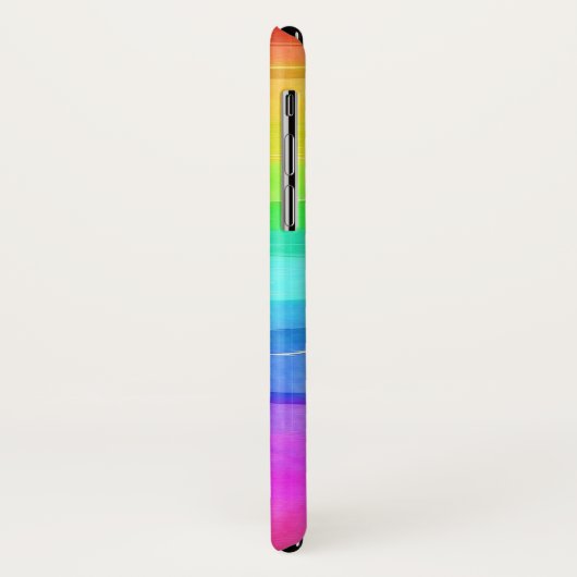 Levendige Regenboog Waterverf Custom Case-Mate iPhone Case (Achterkant/links)