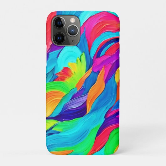 Levendige Regenboog Wervelingen Abstracte Kunst Case-Mate iPhone Case (Achterkant)