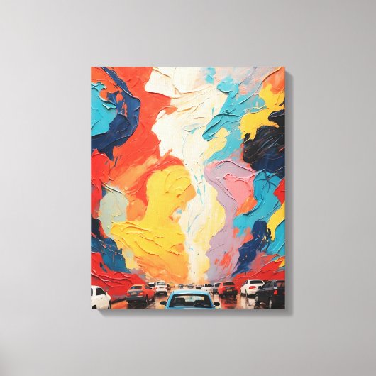levendige reis canvas afdruk (Voorkant)