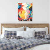 levendige reis canvas afdruk (Insitu (Slaapkamer))