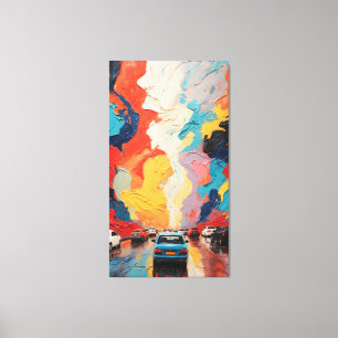 levendige reis canvas afdruk
