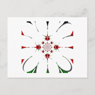 Levendige Republiek Kenia Schild Vlag Kaleidoscoop Briefkaart
