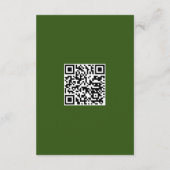 Levendige Retro Floral Registry Enclosure Kaart (Achterkant)