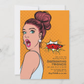 Levendige Retro Pop Art Birthday Bash Kaart (Voorkant)