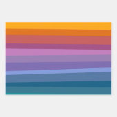 Levendige Retro Sunset Regenboog Gradient Heldere Inpakpapier Vel (Voorkant 2)