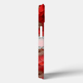 Levendige rode 3D-lijsten, diamantbloemen op maat Case-Mate iPhone Case (Achterkant / Rechts)