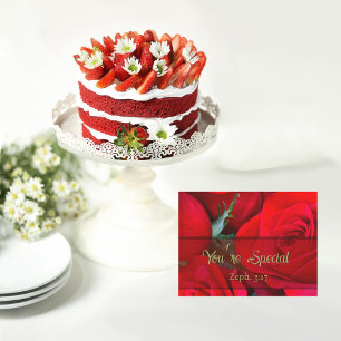 Levendige rode roos Je bent een speciale magneet