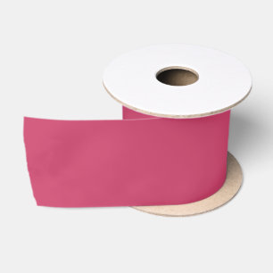 Levendige roos diep roze effen kleur #ca3f67 lint