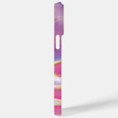 Levendige Roze Alcohol Inkt en Glitter Telefoon Ca Case-Mate iPhone Case (Achterkant / Rechts)