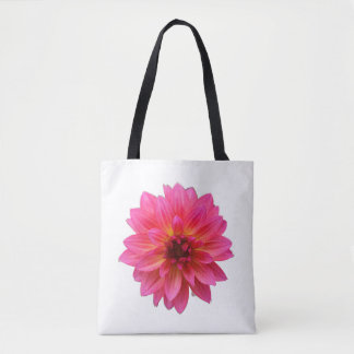 Levendige Roze Dahlia Draagtas