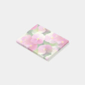 Levendige roze en witte impatiens Vloeiend Patroon Post-it® Notes (Schuin)