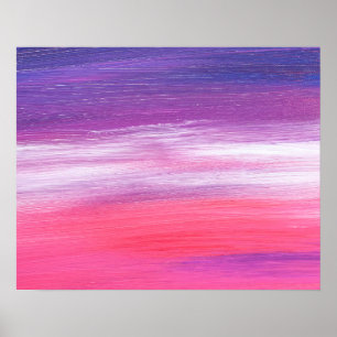 LEVENDIGE ROZE PAARSE ABSTRACTE TEXTUUR POSTER
