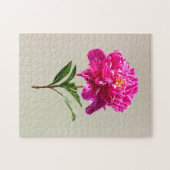 Levendige roze pioen legpuzzel (Horizontaal)