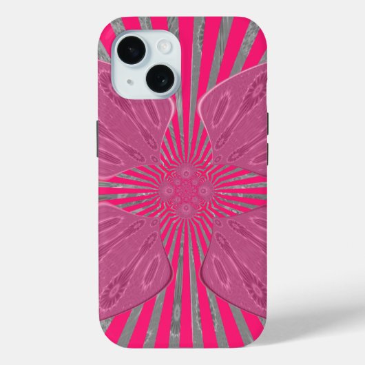 , levendige roze prachtige, stijlvolle, stijlvolle Case-Mate iPhone case (Achterkant)
