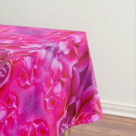 Levendige roze rozenblaadjes M-size bloemmotief Tafelkleed