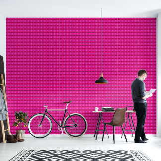 Levendige roze rozenblaadjes XS-size bloemmotief Behang
