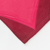 Levendige Roze Starburst Kaleidoscoop Fleece Deken (Hoek)