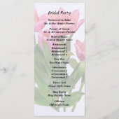 Levendige Roze Tulpen Programma (Achterkant)
