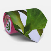 Levendige Roze Tulpen Stropdas (Opgerold)