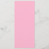 Levendige Roze Wavy Line Lemon Baby shower Party Menu (Achterkant)