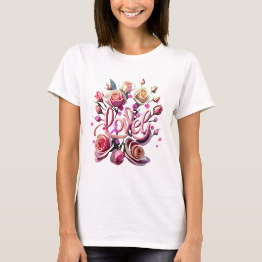 Levendige Rozen T-shirt (Voorkant)