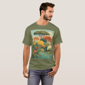 Levendige Safari Oerwoud Scene T-shirt (Voorkant volledig)