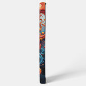 levendige schedelcaleidoscoop samsung galaxy hoesje (Linkerkant)