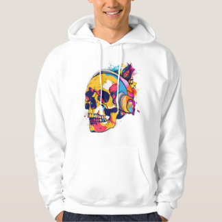 Levendige schedelslagen hoodie