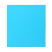 Levendige Sky Blue effen kleur Notitieblok (Voorkant)
