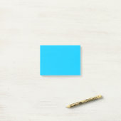 Levendige Sky Blue effen kleur Post-it® Notes (Op bureau)