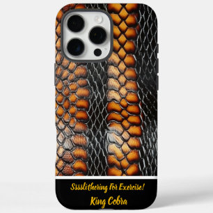 Levendige slangenhuiden 'natuurlijke elegantie iPhone 16 pro max hoesje