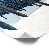 Levendige Snowy Forest Winter Scene Poster Wall Ar (Hoek)