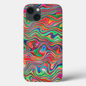 Levendige Splash Van Kleurcontouren Vloeistof Abst Case-Mate iPhone Case (Achterkant)
