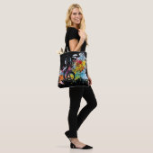 Levendige Splashy Music Lover's Canvas tas (Op model)