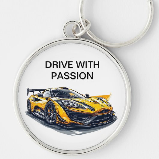 Levendige sportwagen met modern design sleutelhanger (Voorkant)