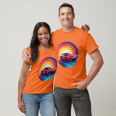 Levendige sportwagen t-shirt (Unisex)