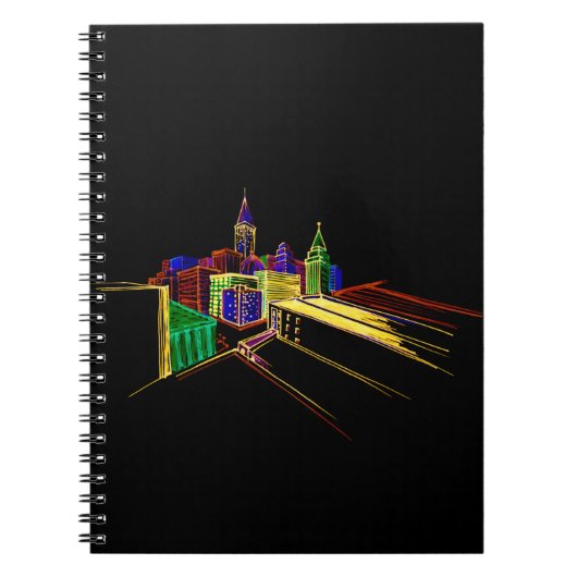 Levendige stad notitieboek (Voorkant)
